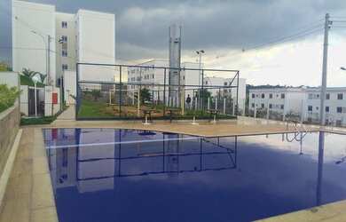 Imagem: O apartamento possui 2 Dormitórios, 1 Banheiro, 1 Vaga na garagem