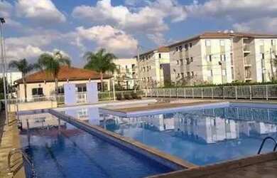 Imagem: O apartamento possui 2 Dormitórios, 1 Banheiro, 1 Vaga na garagem