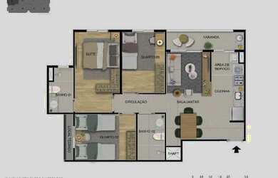 Imagem 14: Rob - 2 e 3 Qtos s/ 1 suite e varanda em Sobradinho DF