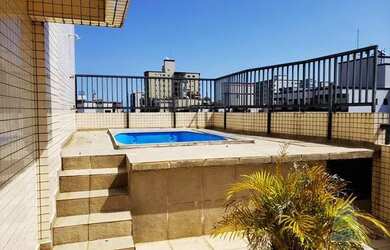 Imagem: O apartamento na cobertura possui 3 Dormitórios, 3 Banheiros