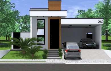 Imagem: A casa em condomínio possui 3 Dormitórios, 2 Banheiros, 2