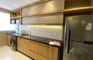 Imagem: O studio possui 1 Dormitório, 1 Banheiro, 1 Vaga na garagem