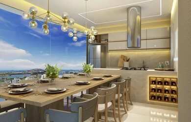 Imagem 5: Apartamento Luxo 70m 2Q varanda Piscina Academia Salão Festa Churrasqueira...