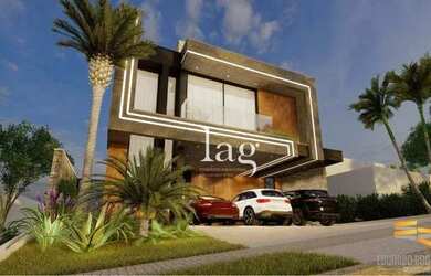 Imagem: A casa em condomínio possui 4 Dormitórios, 5 Banheiros, 4