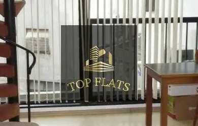 Imagem: O studio possui 1 Dormitório, 1 Banheiro, 1 Vaga na garagem