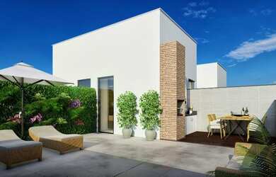 Imagem: O apartamento na cobertura possui 2 Dormitórios, 1 Banheiro