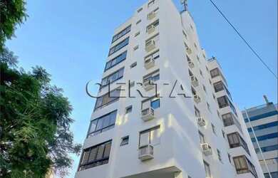 Imagem: O apartamento possui 1 Dormitório, 1 Banheiro, 1 Vaga na garagem