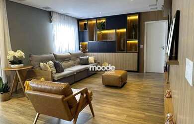 Imagem: O apartamento na cobertura possui 3 Dormitórios, 5 Banheiros