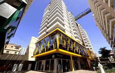 Imagem: O apartamento possui 1 Dormitório, 1 Banheiro, 1 Vaga na garagem