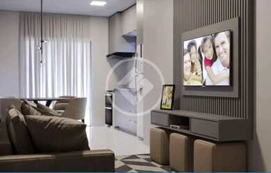 Imagem: A casa possui 2 Dormitórios, 1 Banheiro, 2 Vagas na garagem