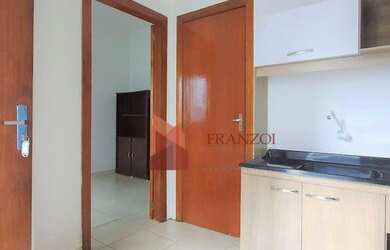 Imagem: A kitnet possui 1 Dormitório, 1 Banheiro, 18m² de Área e