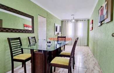 Imagem: O apartamento possui 2 Dormitórios, 1 Banheiro, 1 Vaga na garagem