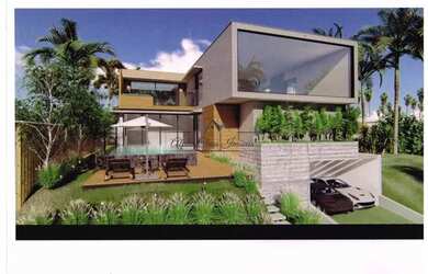 Imagem: A casa em condomínio possui 5 Dormitórios, 5 Banheiros, 4