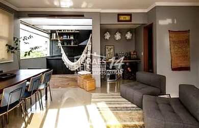 Imagem: O apartamento na cobertura possui 3 Dormitórios, 5 Banheiros