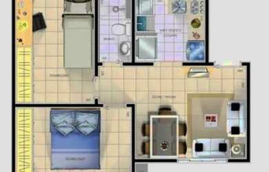 Imagem 11: Apartamento alpinia. Piscina, Churrasqueira, Imóvel mobiliadoeAr-condicionado