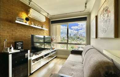 Imagem: O apartamento possui 2 Dormitórios, 1 Banheiro, 1 Vaga na garagem