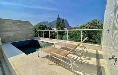 Imagem: O apartamento na cobertura possui 4 Dormitórios, 5 Banheiros