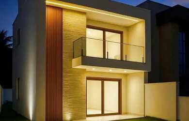 Imagem: A casa possui 4 Dormitórios, 5 Banheiros, 2 Vagas na garagem