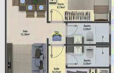 Imagem 16: Grande Oportunidade Novo 02 dorms, Aviacao. Entrada de 56 mil