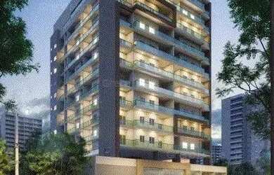 Imagem: O apartamento possui 1 Dormitório, 1 Banheiro, 1 Vaga na garagem