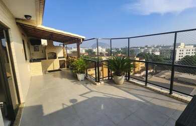 Imagem: O apartamento na cobertura possui 3 Dormitórios, 4 Banheiros