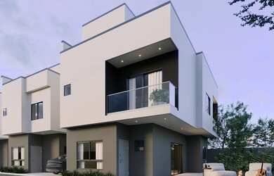 Imagem: A casa possui 3 Dormitórios, 3 Banheiros, 2 Vagas na garagem