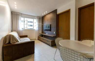 Imagem: O apartamento possui 1 Dormitório, 1 Banheiro, 1 Vaga na garagem