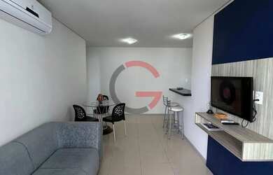 Imagem: O apartamento possui 1 Dormitório, 1 Banheiro, 1 Vaga na garagem