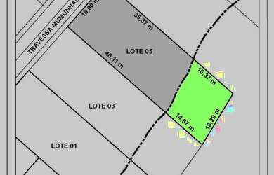 Imagem: O terreno possui 850m² de Área e está localizado em Setor