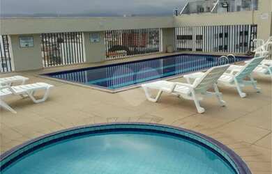 Imagem: O studio possui 1 Dormitório, 1 Banheiro, 35m² de Área e