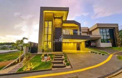 Imagem: A casa em condomínio possui 4 Dormitórios, 5 Banheiros, 4