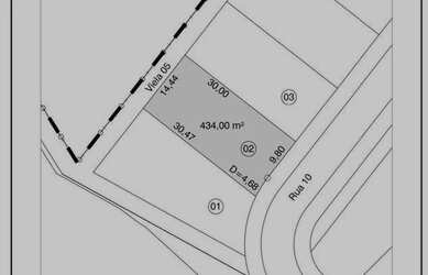 Imagem: O terreno possui 434m² de Área e está localizado em Ponta