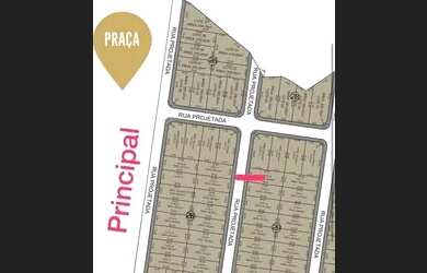 Imagem: O terreno possui 250m² de Área, Imóvel novo e está localizado