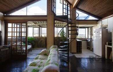 Imagem: O apartamento na cobertura possui 2 Dormitórios, 2 Banheiros