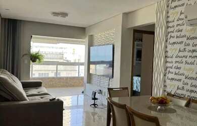 Imagem 2: Apartamento com 2 dormitórios para alugar, 99 m² por R$ 5.500/mês - Aviação - Praia Grande