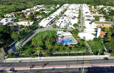 Imagem: A casa em condomínio possui 3 Dormitórios, 1 Banheiro, 3 Vagas