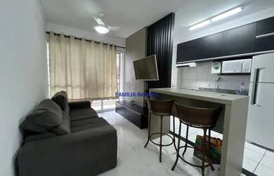 Imagem: O apartamento possui 1 Dormitório, 1 Banheiro, 1 Vaga na garagem