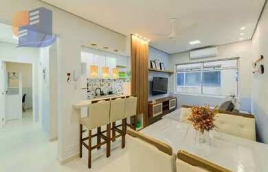 Imagem: O apartamento possui 1 Dormitório, 2 Banheiros, 1 Vaga na garagem