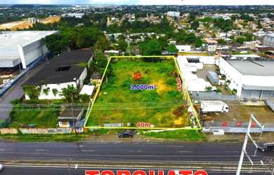 Imagem: O terreno possui 3.000m² de Área e está localizado em Colônia