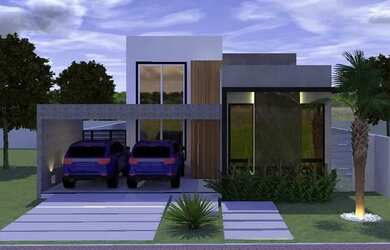 Imagem: A casa em condomínio possui 3 Dormitórios, 2 Banheiros, 2