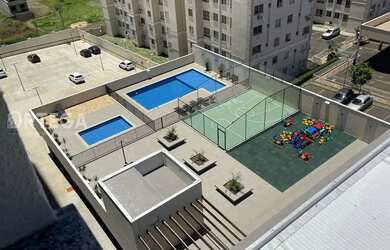 Imagem: O apartamento possui 2 Dormitórios, 1 Banheiro, 1 Vaga na garagem