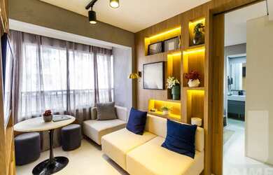 Imagem: O apartamento possui 1 Dormitório, 1 Banheiro e 29m² de Área