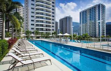 Imagem: O apartamento na cobertura possui 4 Dormitórios, 5 Banheiros