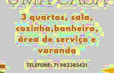 Imagem: A casa possui 3 Dormitórios, 1 Banheiro e 20m² de Área e