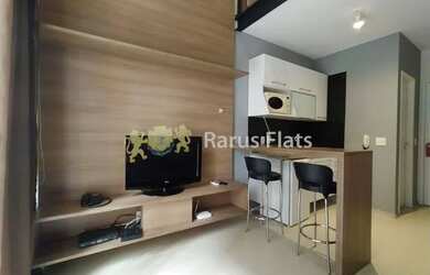 Imagem: O studio possui 1 Dormitório, 2 Banheiros, 1 Vaga na garagem