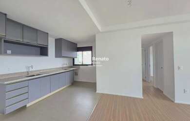 Imagem: O apartamento possui 1 Dormitório, 1 Banheiro, 1 Vaga na garagem