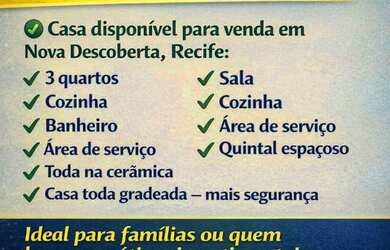 Imagem: A casa possui 3 Dormitórios, 1 Banheiro e está localizado