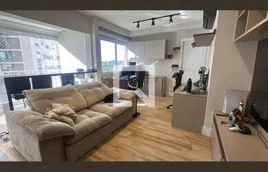 Imagem: O apartamento possui 1 Dormitório, 1 Banheiro, 1 Vaga na garagem