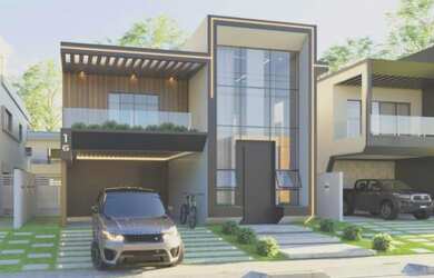 Imagem: A casa à venda possui 4 Dormitórios, 5 Banheiros, 3 Vagas