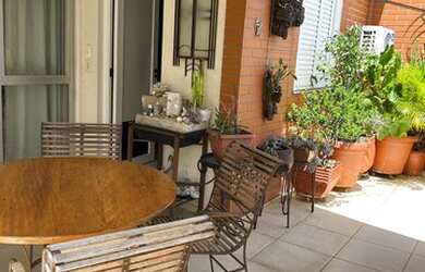 Imagem: O apartamento na cobertura possui 3 Dormitórios, 5 Banheiros